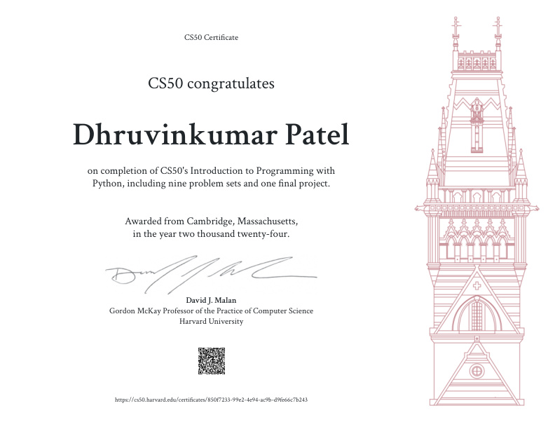 CS50 Introduction to Programming with Python